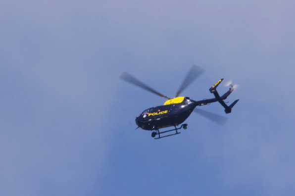 24 May 2020 - 14-35-36 
A brief flypast by the flying fuzz. What a terrible name. The police eye in the sky. That's better.
----------------------
Devin & Cornwall Police helicopter G-DCPB